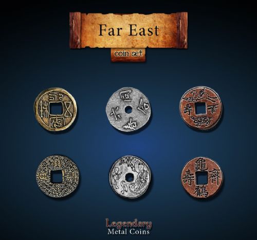 Far East Coin Set Legendary Metal Coins